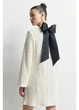 Платье для беременных короткое осеннее женское H&M 271242520 S Кремовое (2727000119102) - изображение 1