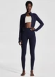 Спортивная кофта женская H&M 271243210 L Темно-синяя (2727000140427) - изображение 3