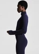 Спортивная кофта женская H&M 271243210 L Темно-синяя (2727000140427) - изображение 4