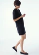 Платье-футболка короткое летнее женское H&M 271247028 M Черное (2727000105556) - изображение 3