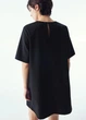 Платье-футболка короткое летнее женское H&M 271247028 M Черное (2727000105556) - изображение 4
