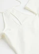 Сукня коротка осіння жіноча H&M 271078113 XS Кремова (2727000138042) - зображення 3