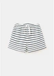 Подростковые шорты на резинке для девочки H&M 271230358 152 см Белый/Черный (2727000144326) - изображение 1