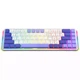 Бездротова клавіатура Proove Gaming AFK (Ukraine Layout) White-purple Низькопрофільна, Skeleton, 65%, RGB, 2.4GHz/Bluetooth/USB - зображення 4
