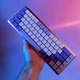 Бездротова клавіатура Proove Gaming AFK (Ukraine Layout) White-purple Низькопрофільна, Skeleton, 65%, RGB, 2.4GHz/Bluetooth/USB - зображення 8