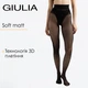 Жіночі матові колготки із 3D плетінням Giulia SOFT MATT 20 5 Black-nero, 20 DEN, без шортиків, матові - зображення 1