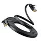Патч корд Ugreen мережевий кабель 1000 Мбіт\с Ethernet RJ45 Cat 6 плоский 10М Black (NW102) - зображення 2