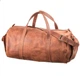 Сумка дорожная кожаная Grande Pelle винтажная коричневая 40 л 55×31×24 см унисекс 56028 - изображение 1