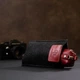Женская кожаная ключница GRANDE PELLE красная на молнии тубус 13х3х4 см 56000 - изображение 8
