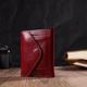 Кошелек женский GRANDE PELLE из натуральной кожи с монетницей Тройного сложения Бордовый 55737 - изображение 7