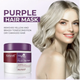 Маска для блонд волосся KARSEELL Maca Power Essence Purple Hair Mask 500 мл проти жовтизни та для відновлення волосся - изображение 2