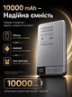 Магнітний павербанк Lexego 10000 mAh Gray PD 20W з бездротовою зарядкою MagSafe портативний безпровідний зовнішній акумулятор, батарея магсейф для iPhone Android айфона MWPQ1-10-GR - зображення 3