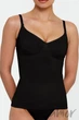 Майка женская бесшовная с легкой коррекцией Giulia CAMI SHAPEWEAR L/XL Черная - изображение 1