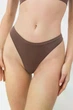 Трусы бразилиана женские бесшовные Giulia BRASILIAN BRIEFS COLOR S/M Brown-deep taupe, микрофибра, низкая посадка, коричневые - изображение 4