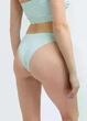 Трусы бразилиана женские бесшовные Giulia BRASILIAN BRIEFS COLOR L/XL Green-mint, микрофибра, низкая посадка, зеленые - изображение 4