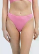 Трусы бразилиана женские бесшовные Giulia BRASILIAN BRIEFS COLOR S/M Pink-rosa, микрофибра, низкая посадка, розовые - изображение 3