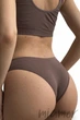 Трусики-бразилиана бесшовные InSecret Brasiliana Basic DEEP TAUPE L/XL Коричневые - изображение 2