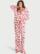 Піжама (сорочка + штани) Victoria's Secret Signature Satin Long Pajama Set ХS Regular Рожевий (27178576) - зображення 1