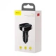 FM-модулятор трансмиттер Baseus T-Typed + bluetooth (2USB) CCTM-01 Black - зображення 3
