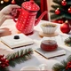Чайник для газовой плиты эмалированный 1 литр Красный из нержавейки - изображение 2