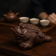 Чайная фигурка Трехлапая золотая лягушка - изображение 1