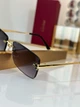 Женские солнцезащитные очки Panthère de Cartier CT0598S Картье Пантер с серыми градиентными линзами - изображение 5