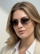 Женские солнцезащитные очки Panthère de Cartier CT0598S Картье Пантер с серыми градиентными линзами - изображение 6