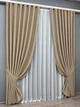 Комплект готовых штор VR-Textil Bagema Rvs № 2075ш Песочный 200х290 см 2 шт (32-452) - изображение 3