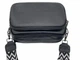 Стильна жіноча сумка cross-body з натуральної шкіри Wide-770 чорна - изображение 9