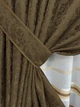 Комплект штор VR-Textil Лен Мрамор 200х270 2шт и Тюль 600х270 1261ш-1579т Коричневый с молочным 71-161/7 - изображение 4