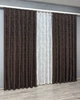 Комплект штор VR-Textil Жаккард Мрамор 100х270 2шт и Тюль 400х270 1122ш-1400т Венге с белым 71-191/2 - изображение 3