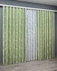 Комплект штор VR-Textil Жакард Мармур 100х270 2шт і Тюль 300х270 1147ш-1400т Світло-оливковий з білим 71-192/1 - зображення 3