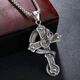 Кулон Хрест зі змією Dragon Cross + ланцюжок із неіржавкої сталі - зображення 1