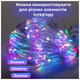 Светодиодная гирлянда штора 400 LED 3 м динамическое управление со смартфона мультиколор HM-4602 - изображение 4