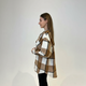 Сорочка жіноча фланель коричнево-бежева клітинка, L;XL - зображення 4