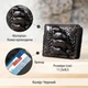 Портмоне CROCODILE LEATHER bg180fash04 из натуральной кожи крокодила Черное - изображение 3
