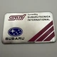 Наклейка на кузов эмблема Subaru табличка субару шильдик 80 мм tecnica interna tional STI - изображение 1
