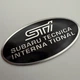Наклейка на кузов эмблема Subaru табличка субару шильдик 65 мм tecnica interna tional STI - изображение 2