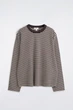 Лонгслів чоловічий COS relaxed jersey interlock long-sleeved t-shirt 1261873016 L Біло-коричневий - изображение 6