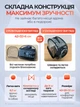 Сумка переноска для кота кошки котят собаки домашних животных до 8 кг прозрачная с ремешком на плечо кошачьи сумки для переноски котов кошек собак котенка серая 42x28x32 см (002156) - изображение 5