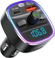 FM трансмиттер LENCENT T25M Bluetooth 5.4 автомобильный адаптер 48W PD 30W QC3.0 USB USB-C - изображение 1