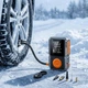 Аккумуляторный автомобильный компрессор De-FX391 5000мАч с цифровым дисплеем, беспроводной , портативный нас - изображение 2