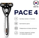 Бритва системная Dorco Pace4 для мужчин с 2 картриджами 4 лезвия (8801038585741) - изображение 3
