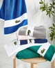 Набір 6 махрових рушників Lacoste для ванної 132х76 см х 2 шт +  40х76 см х 2 шт +  33х33 см х 2 шт Home Heritage Sport Stripe Синій (1159865038) - зображення 9