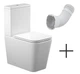 KVADRO SMART комплект : унітаз підлоговий з сидінням Soft-close + бачок (Змив Торнадо) + гнучка підводка - изображение 1