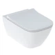Унітаз підвісний Geberit Smyle Square 500.685.01.1 Rimfree, із сидінням Soft Close (Sandwich) - изображение 1