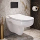 Унітаз підвісний Devit Simple 3810825 безобідковий з кришкою soft-close, Vortex Flush, білий глянець - изображение 2