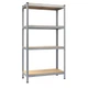 Стеллаж 180X90X40см 4 полки нагрузка 175кг/полку, 4P StrongShelf оцинкованный - изображение 1