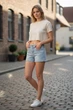 Шорти джинсові жіночі Pepe Jeans 155438 29 Блакитні (2200004231587) - зображення 2