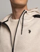 Чоловіча толстовка U.S.Polo Assn. Premium - White Label Bonded Interlock S світло-бежева - зображення 6